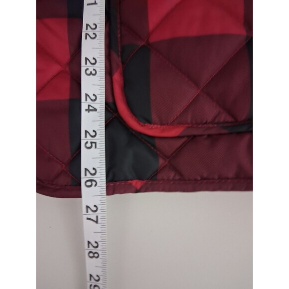 St Johns Bay Womens Quilted Vest Buffalo Check Pockets Full Zip XXL Puffer 2XL - Picture 9 of 9